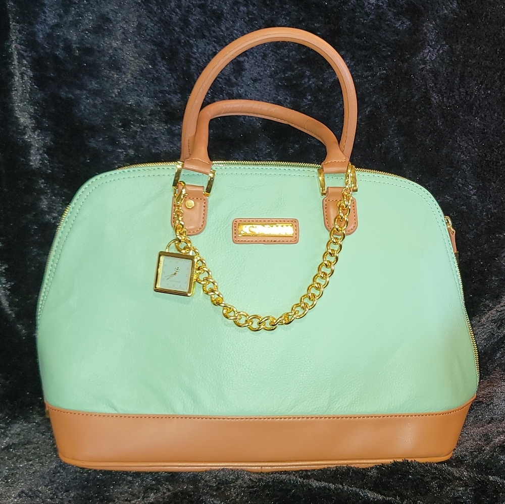 Joy & Iman Mint Hand bag.